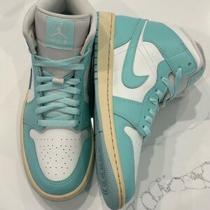 Jordan Sneakers in Light Blue and White